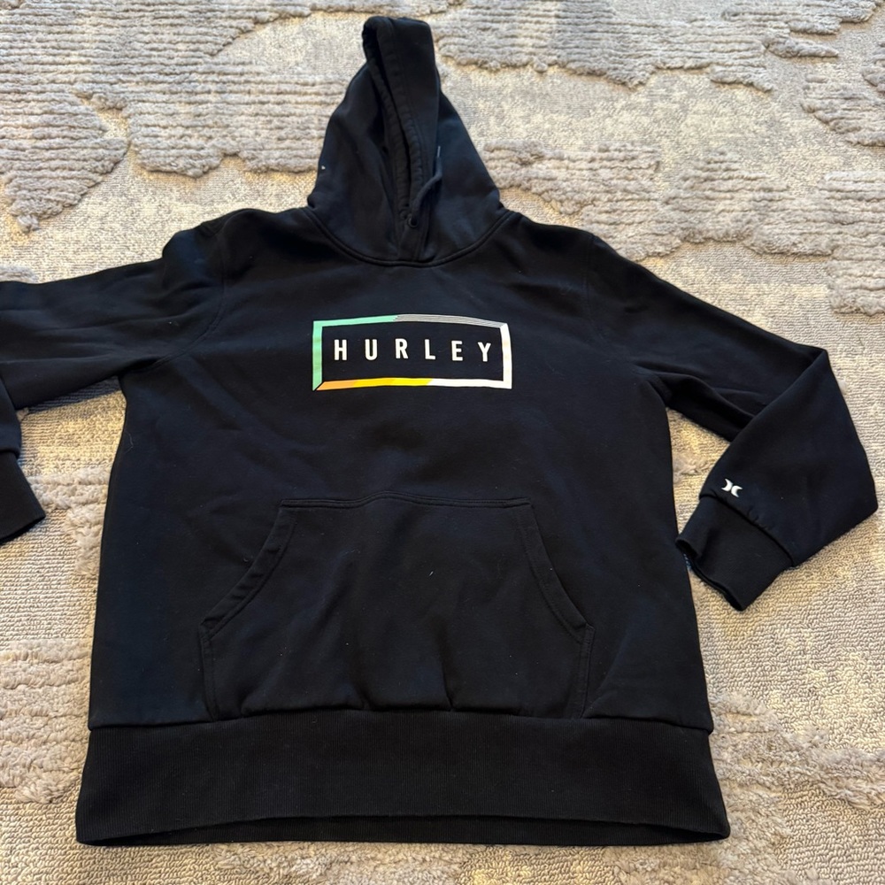 Hurley Men’s Black Hoodie Large